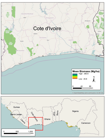 Ivory Coast map